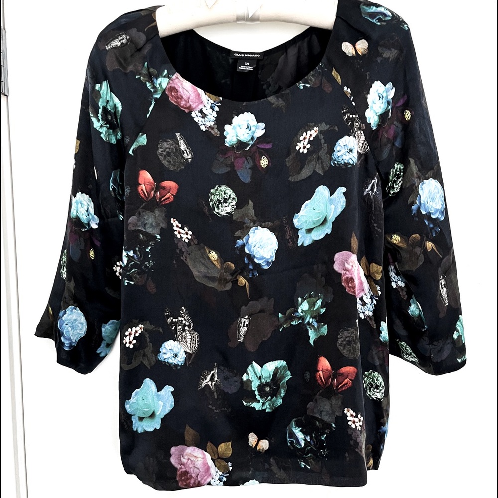 Club Monaco Lillien Butterfly Blouse